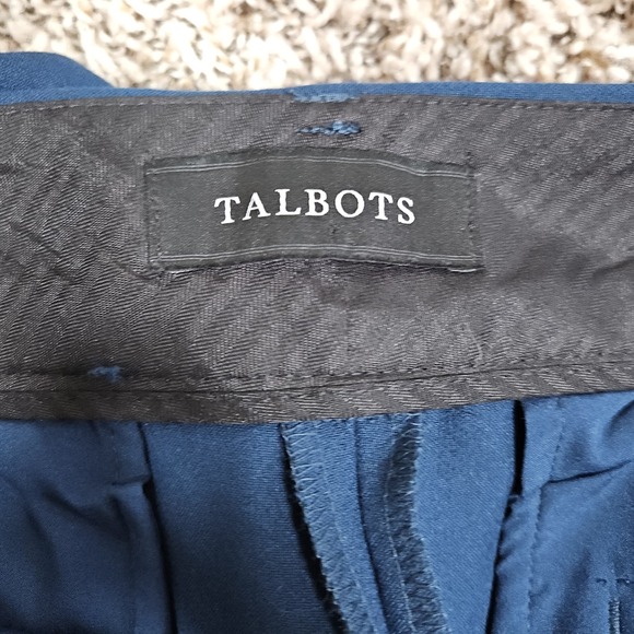 Talbots Hampshire Ankle Pants Navy Size 14 Minimalist Office Core Corpcore Chic - Picture 4 of 13